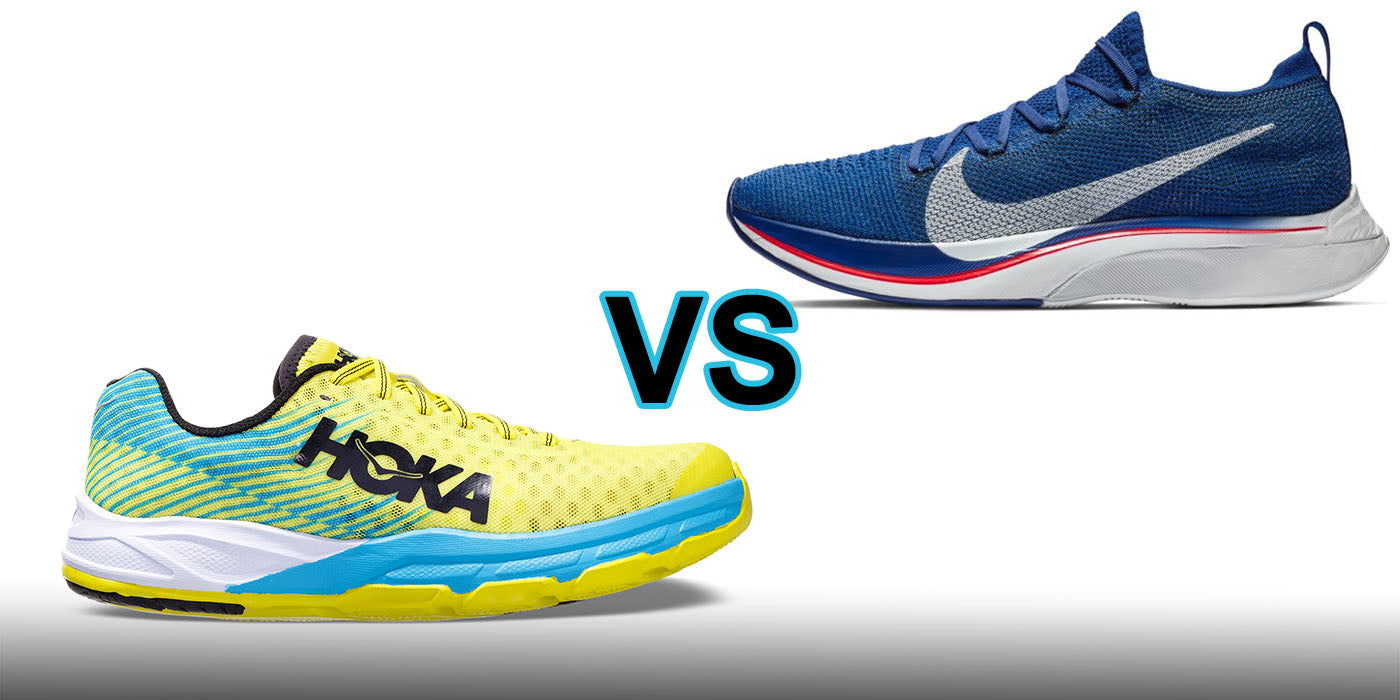 Hoka Carbon Rocket VS Nike Vaporfly 4% Flyknit