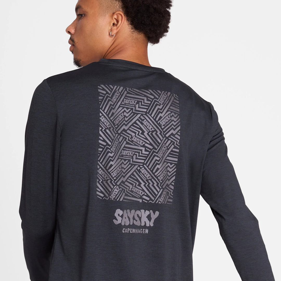 Saysky Reflective Logo Pace Long Sleeve Black