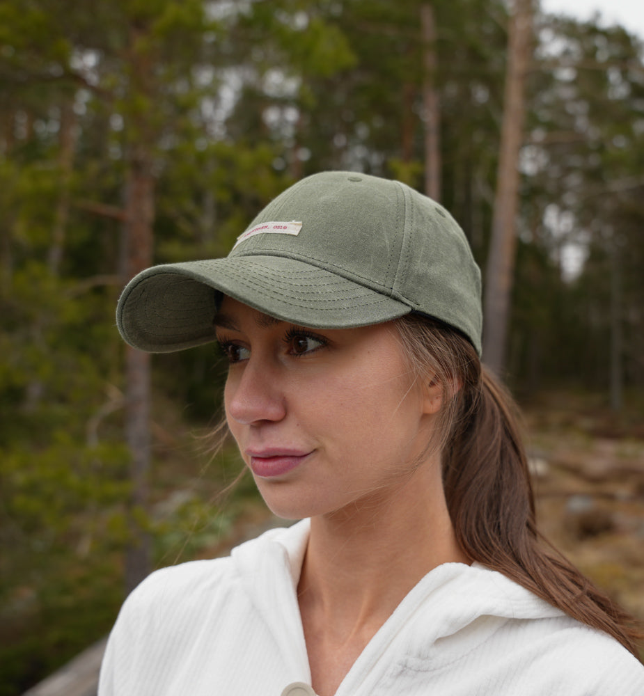 Amundsen Sports Waxed Cotton Cap Olive/Patch