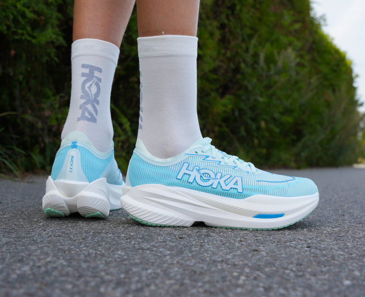 Hoka W MACH X 2 Snow Melt / Blue Spark