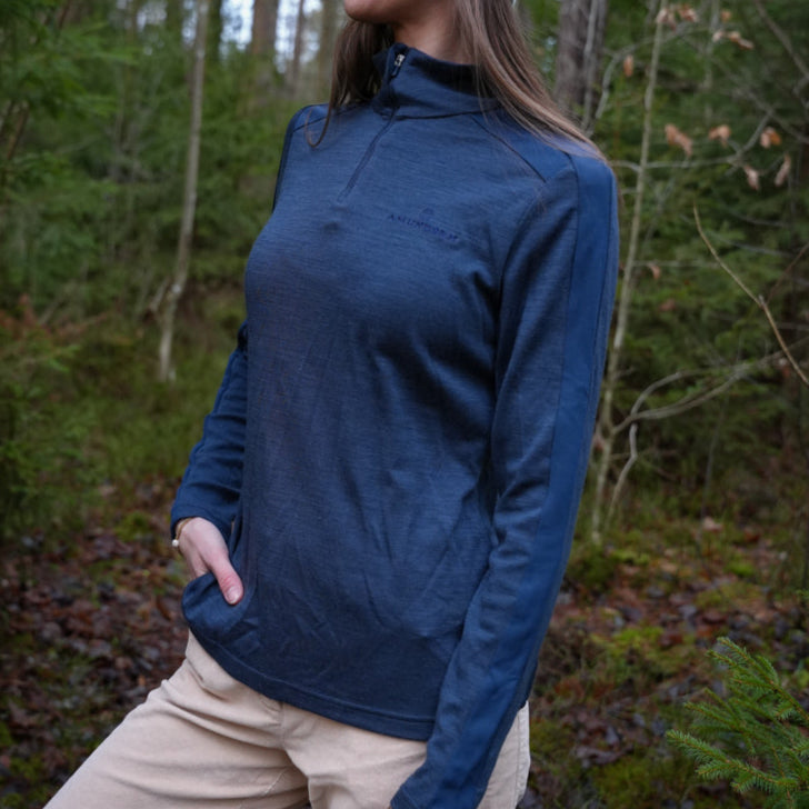 Amundsen 5Mila Half Zip Womens Faded Navy – Framsport
