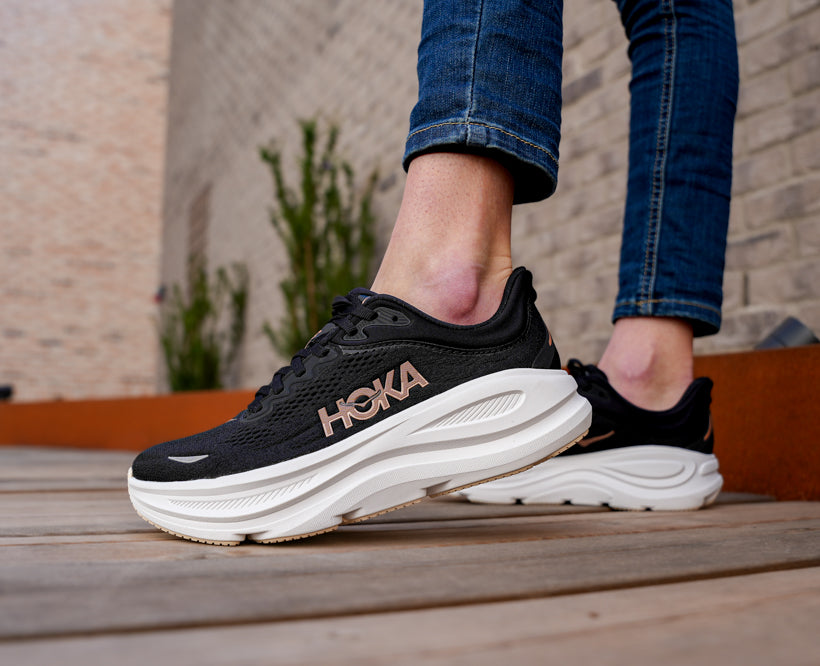Hoka W BONDI 9 Black / Rose Gold – Framsport