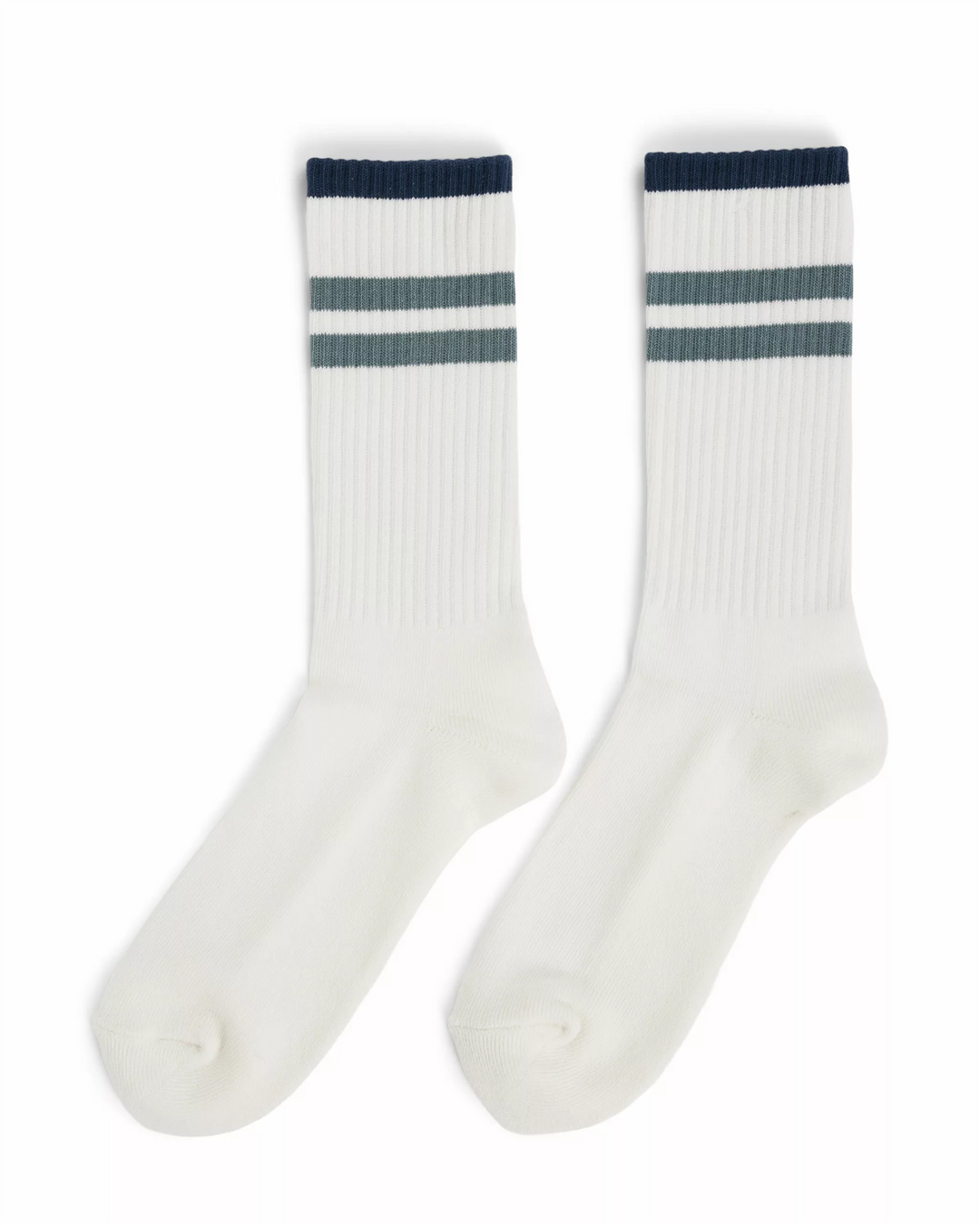 Amundsen Sports Oslo Crew Socks White/Stormy Blue