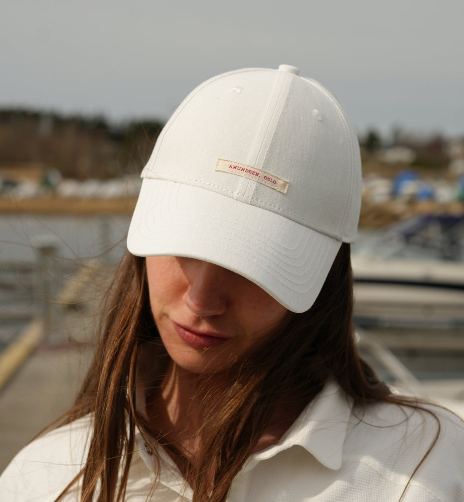 Amundsen Sports Linen Patch Cap White/Patch