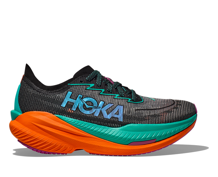 Hoka M MACH X 2 WIDE Black / Electric Aqua