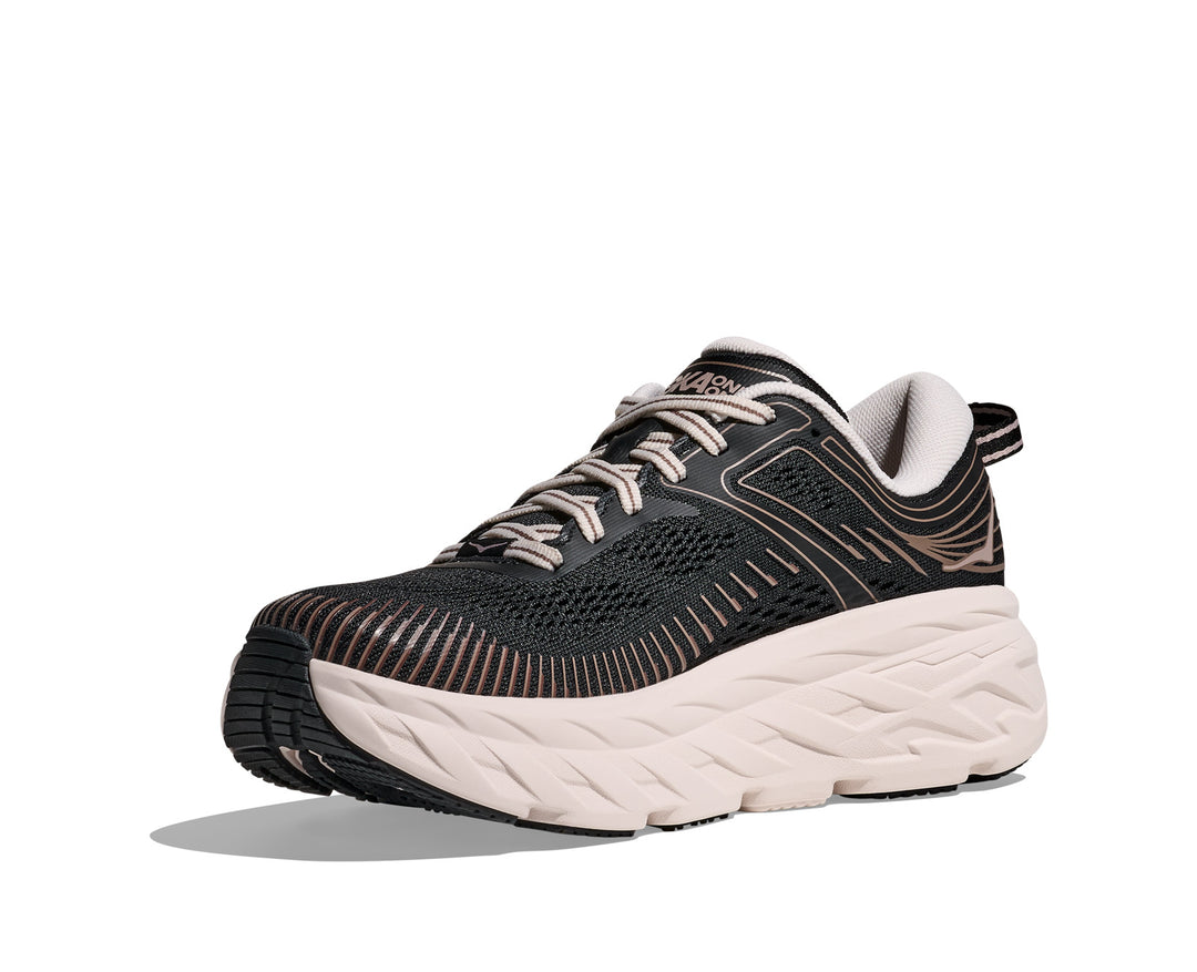 Hoka W BONDI 7 Black / Rose Cream