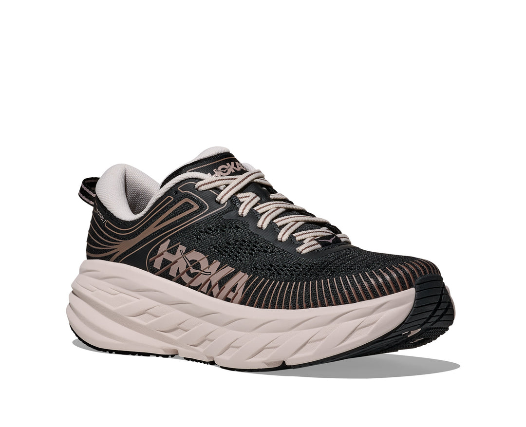 Hoka W BONDI 7 Black / Rose Cream
