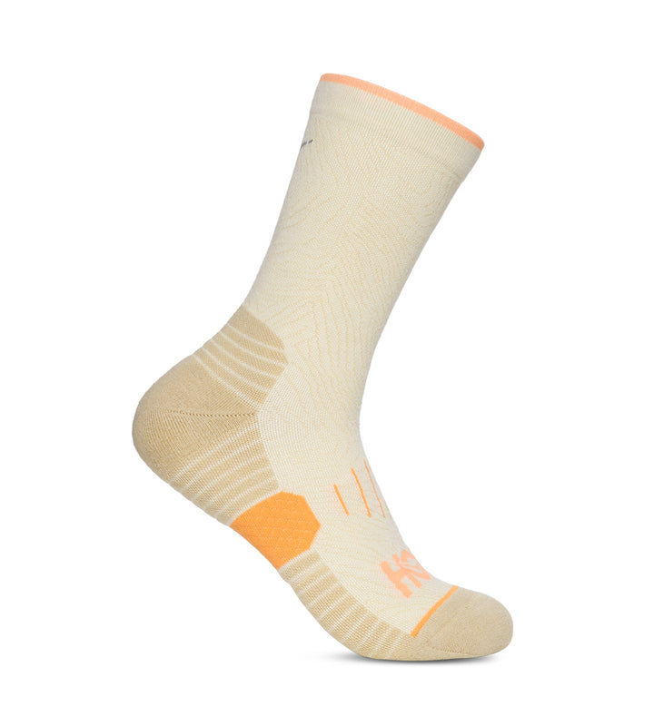 Hoka U CREW RUN SOCK 3-PACK Truffle Salt / Pumpkin / Blk C