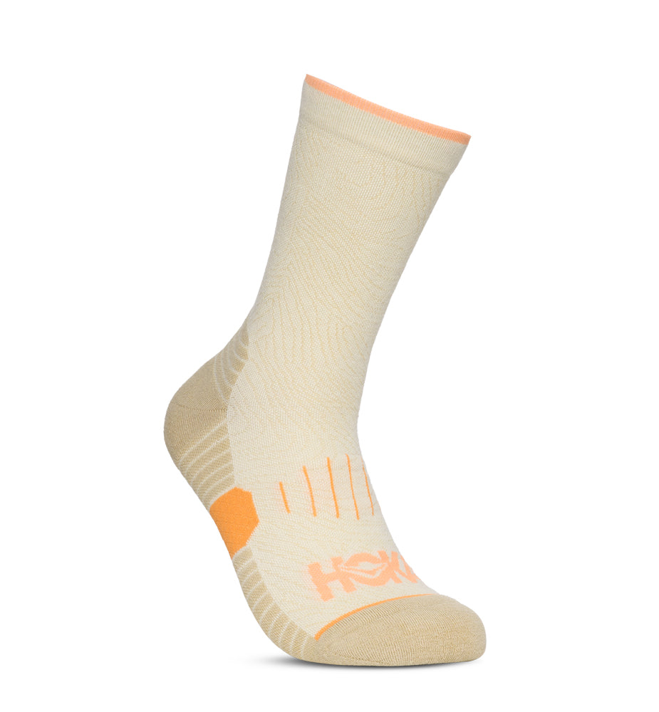 Hoka U CREW RUN SOCK 3-PACK Truffle Salt / Pumpkin / Blk C