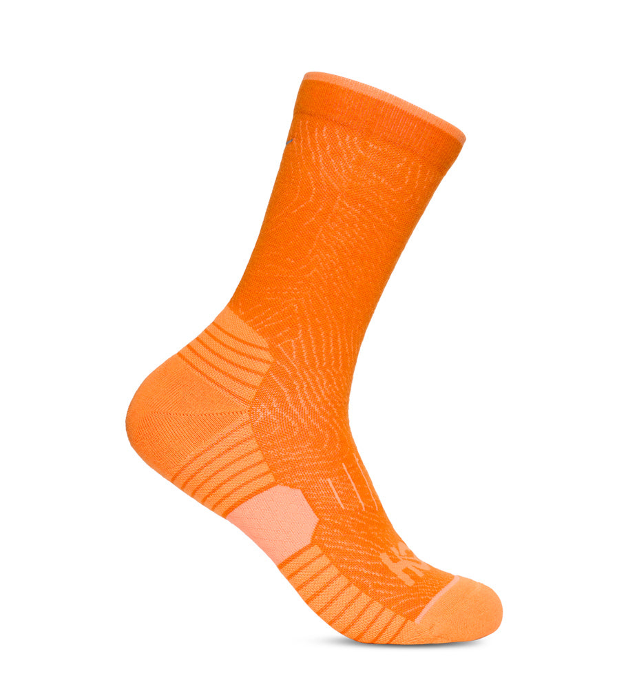 Hoka U CREW RUN SOCK 3-PACK Truffle Salt / Pumpkin / Blk C
