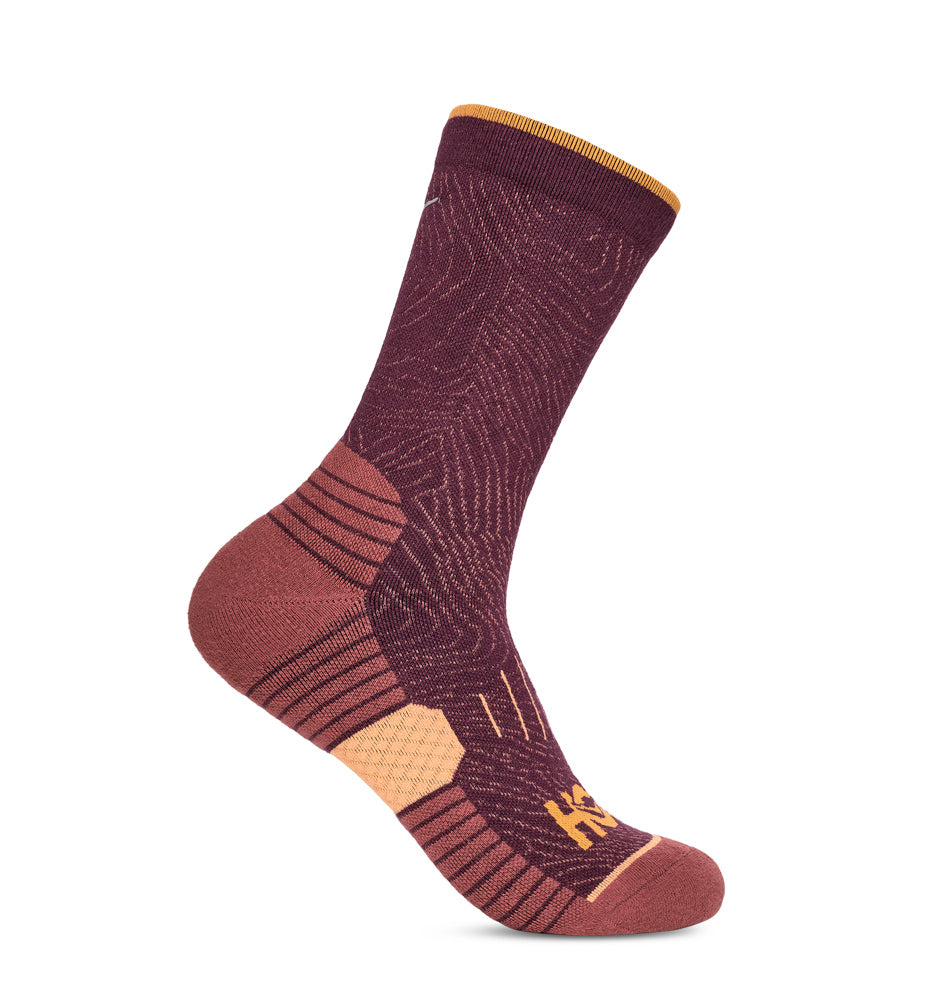 Hoka U CREW RUN SOCK 3-PACK Truffle Salt / Pumpkin / Blk C