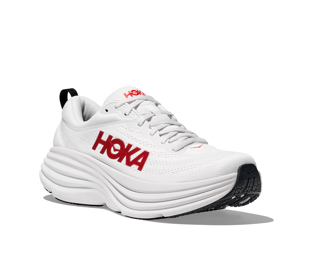 Hoka M BONDI 8 White / Vermillion