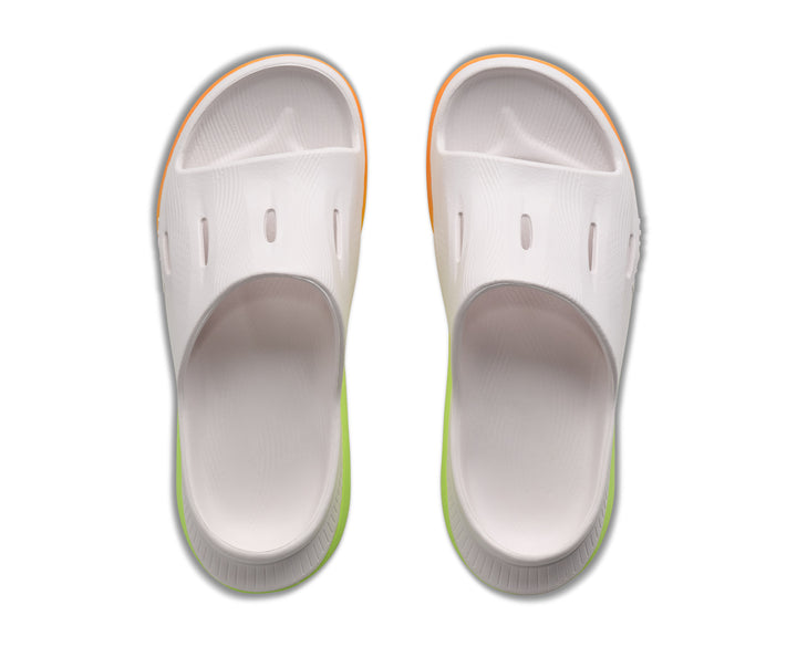Hoka U ORA RECOVERY SLIDE 3 White / Neon Yuzu