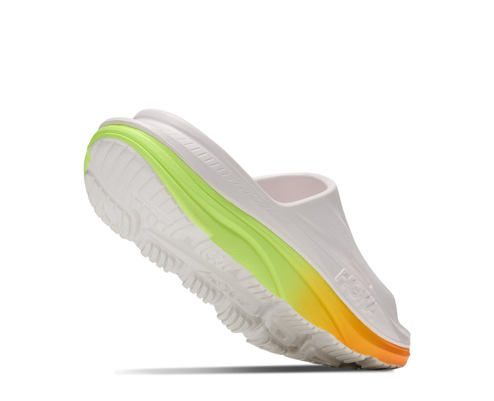 Hoka U ORA RECOVERY SLIDE 3 White / Neon Yuzu