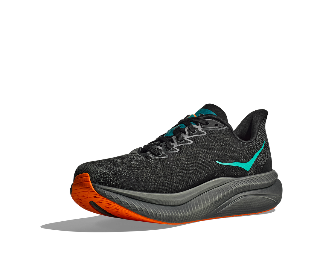 Hoka M MACH 6 Black / Electric Tangerine