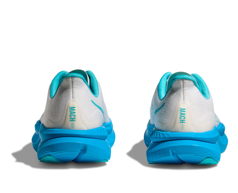 Hoka M MACH 6 White / Skyward Blue