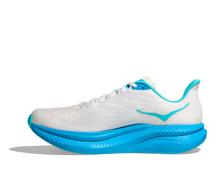 Hoka M MACH 6 White / Skyward Blue