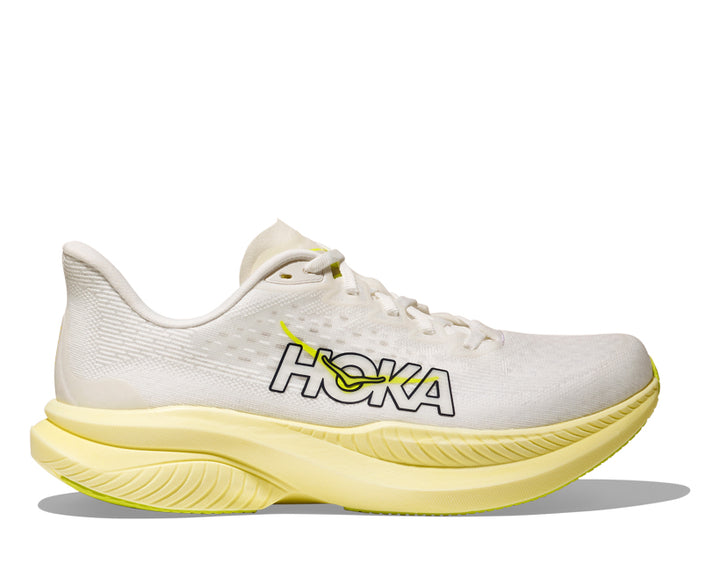 Hoka W MACH 6 White / Neon Hoka Citrus