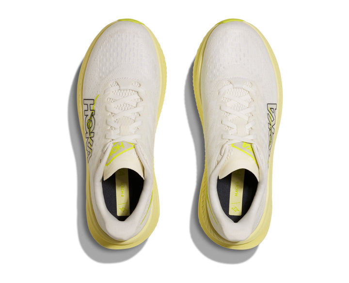Hoka W MACH 6 White / Neon Hoka Citrus