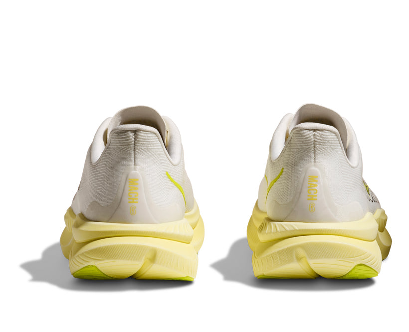 Hoka W MACH 6 White / Neon Hoka Citrus