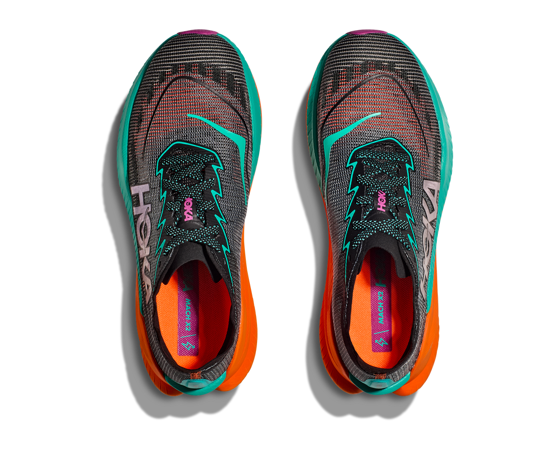 Hoka M MACH X 2 Black / Electric Aqua