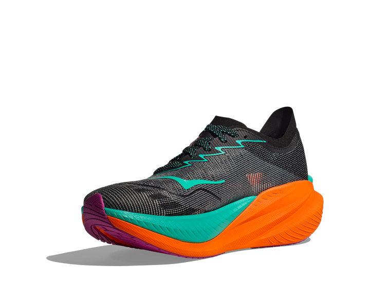 Hoka M MACH X 2 Black / Electric Aqua