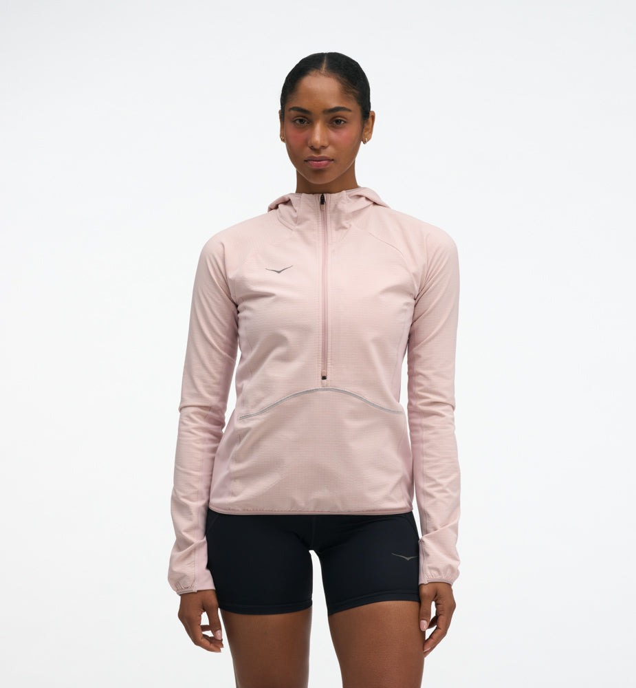 Hoka W SKYGLOW HALF-ZIP Pink Opal