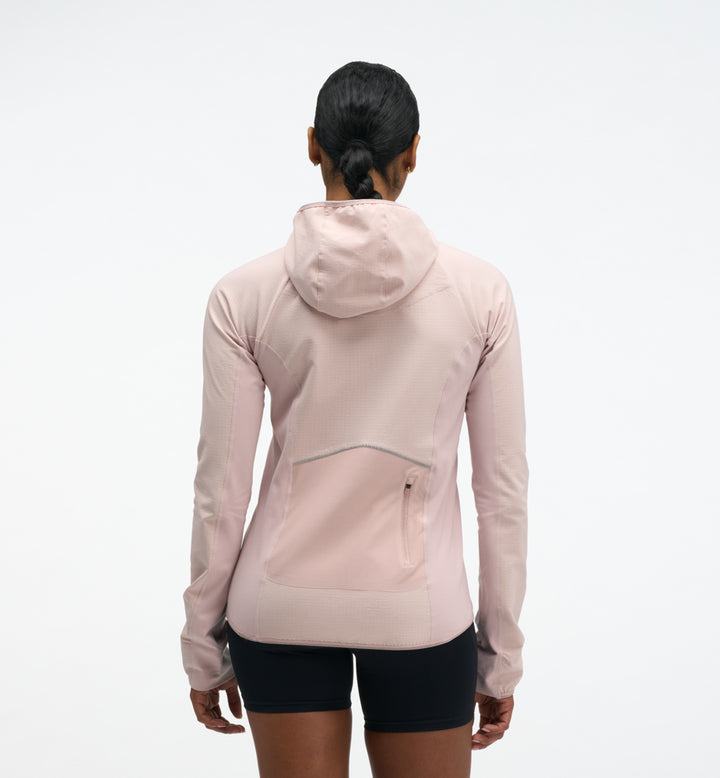 Hoka W SKYGLOW HALF-ZIP Pink Opal