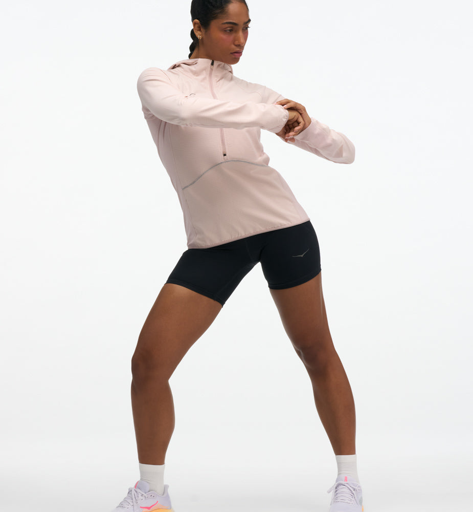 Hoka W SKYGLOW HALF-ZIP Pink Opal
