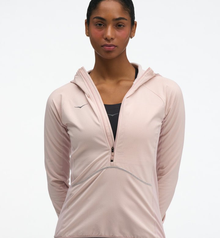 Hoka W SKYGLOW HALF-ZIP Pink Opal