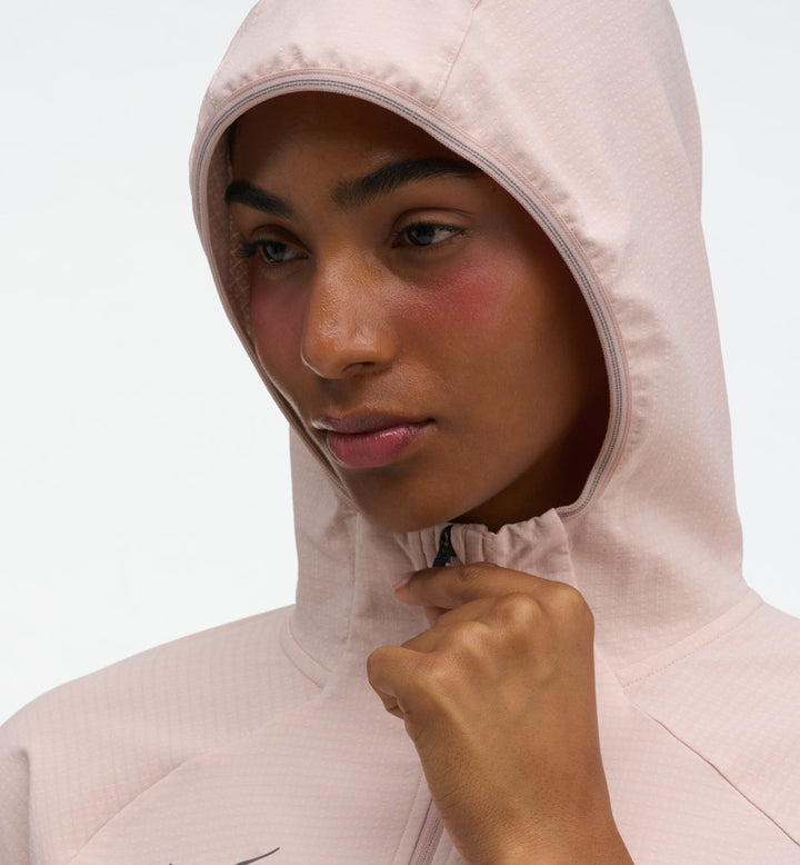 Hoka W SKYGLOW HALF-ZIP Pink Opal