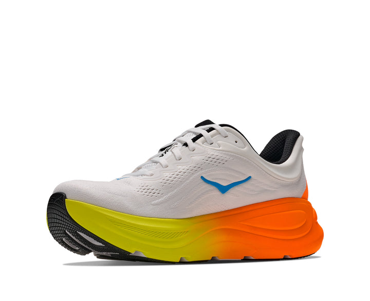 Hoka M BONDI 9 White / Neon Tangerine