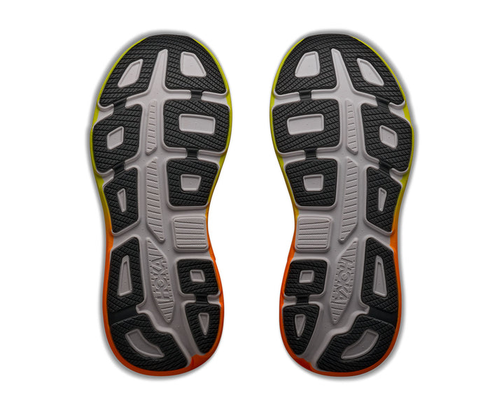 Hoka M BONDI 9 White / Neon Tangerine
