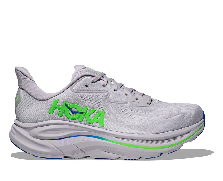 Hoka M CLIFTON 10 Ash Grey / Neon Green