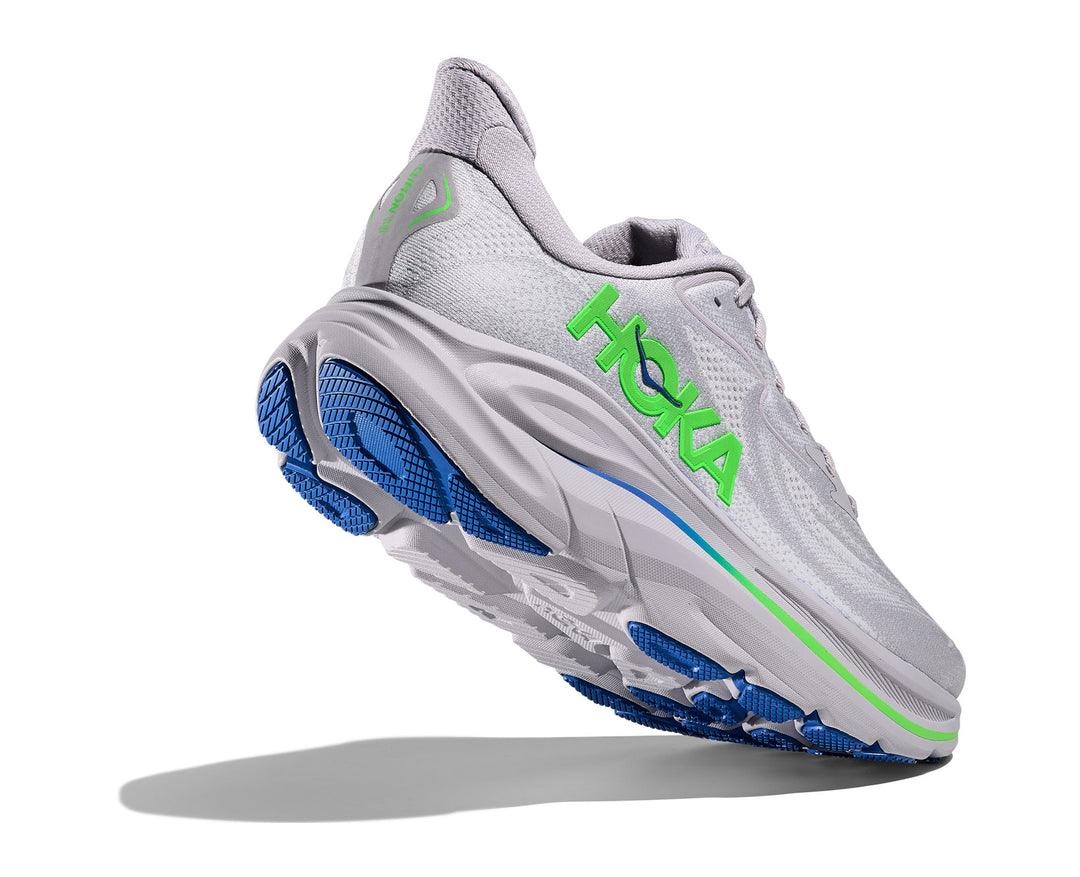 Hoka M CLIFTON 10 Ash Grey / Neon Green