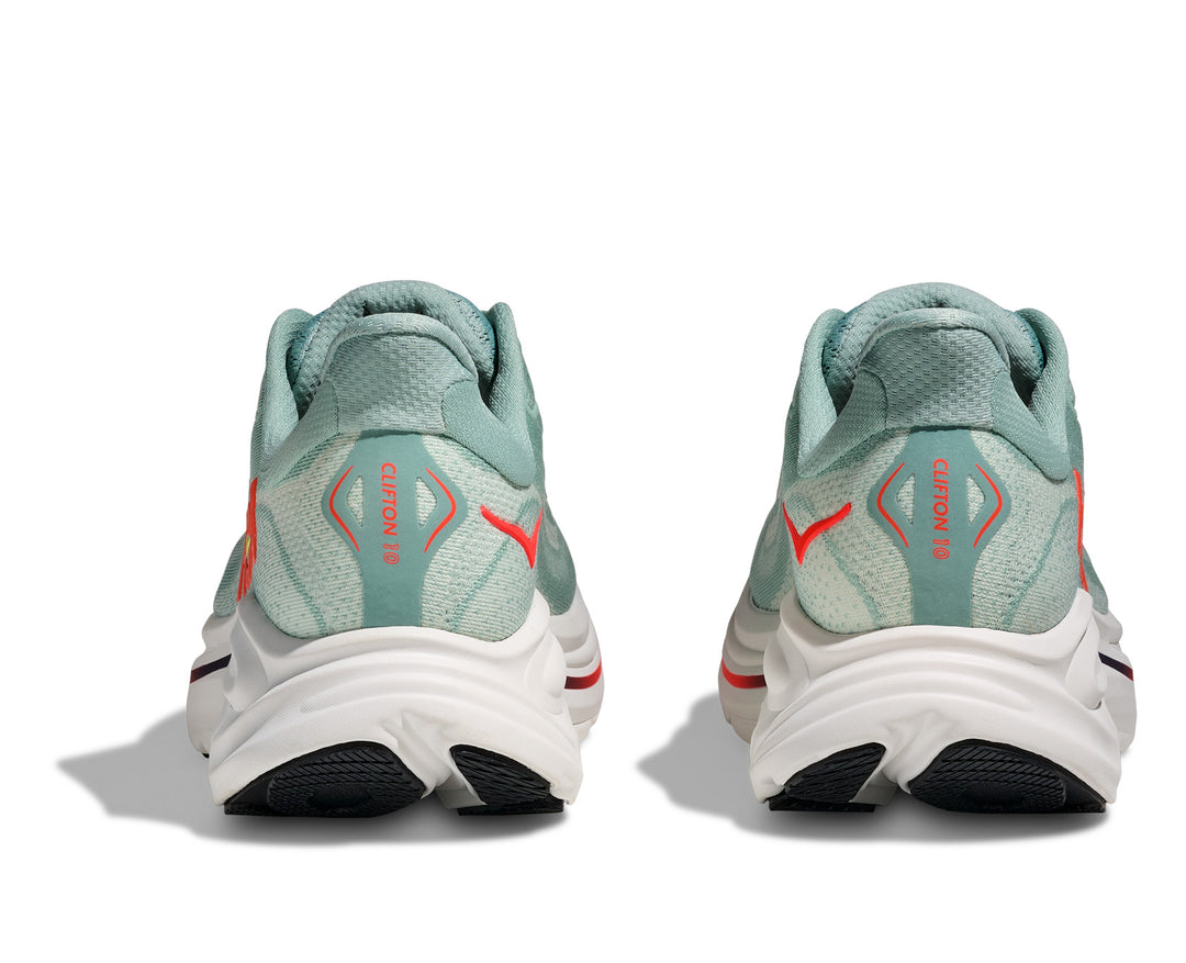 Hoka M CLIFTON 10 WIDE Sage / Neon Flame