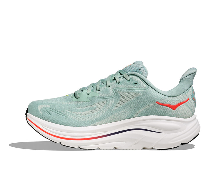 Hoka M CLIFTON 10 WIDE Sage / Neon Flame