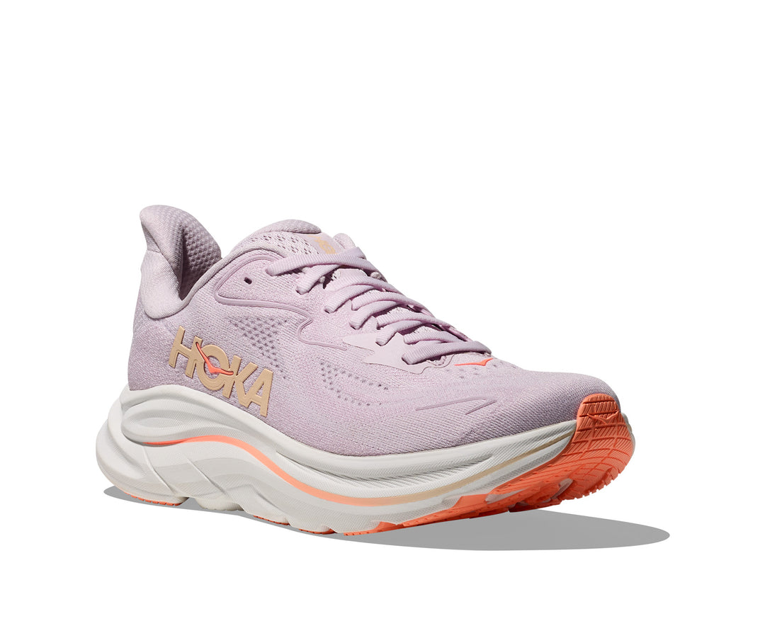 Hoka W CLIFTON 10 WIDE Lilac Cream / Tangerine Glow