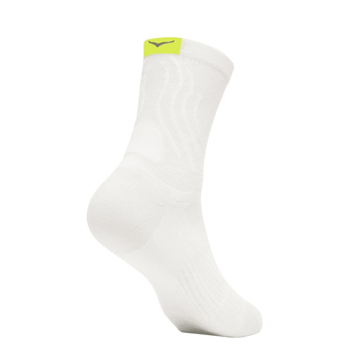 Hoka U Bondi 9 Quarter Run Sock White