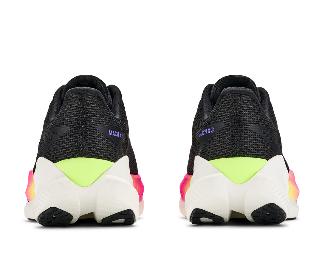 Hoka W MACH X 3 Black / Neon Nebula