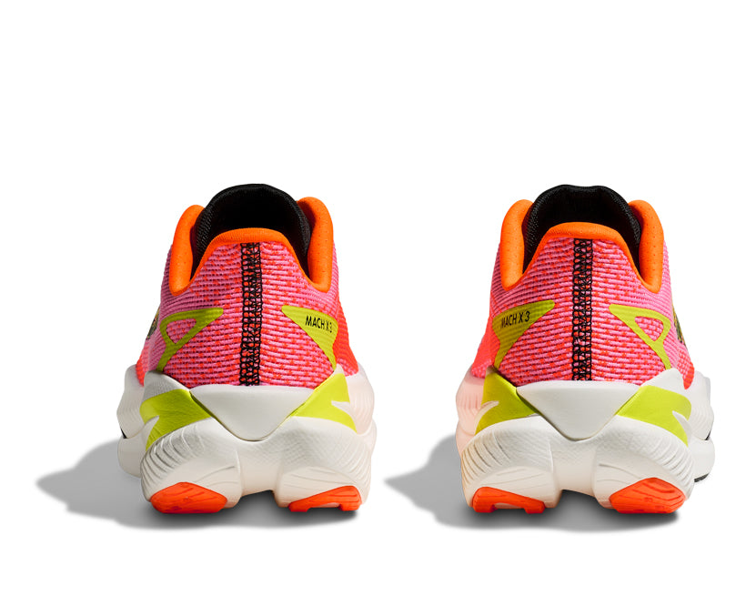 Hoka W MACH X 3 Neon Rose / Neon Tangerine