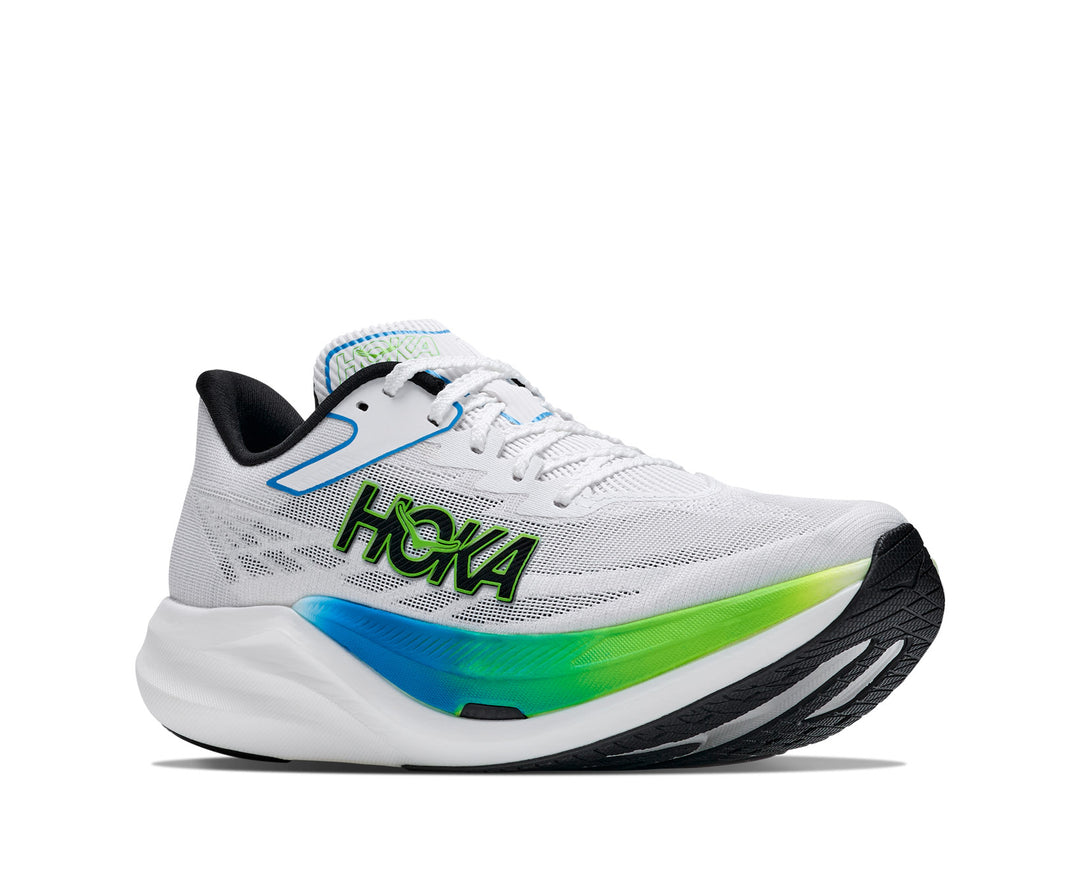Hoka U ROCKET X 3 Frost / Electric Lime