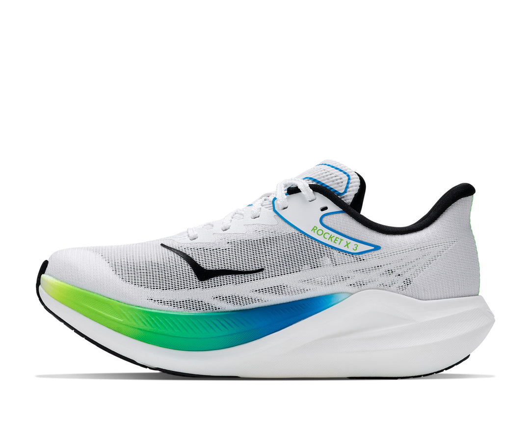 Hoka U ROCKET X 3 Frost / Electric Lime