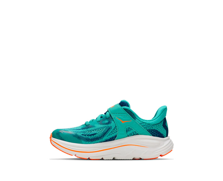 Hoka K CLIFTON 10 KIDS Night Glow Blue / Electric Aqu