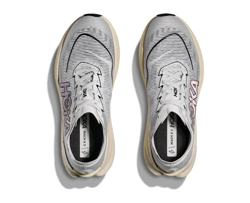 Hoka U MACH X 2 White / Cosmic Grey