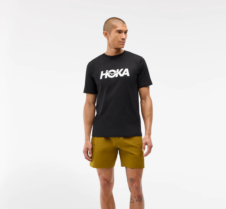 Hoka M CORE LOGO CTN SS TEE Black