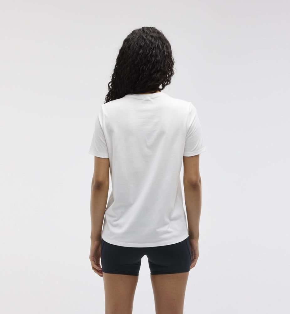 Hoka W CORE LOGO CTN SS TEE White