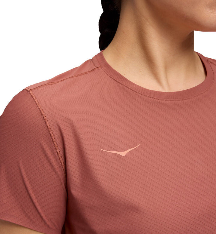 Hoka W AIROLITE SHORT SLEEVE 2.0 Rouge