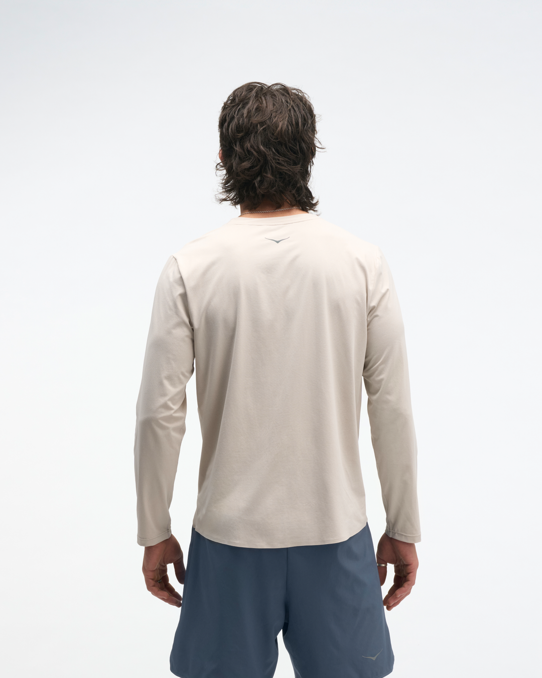 Hoka M EVERYRUN LONG SLEEVE River Rock Grey