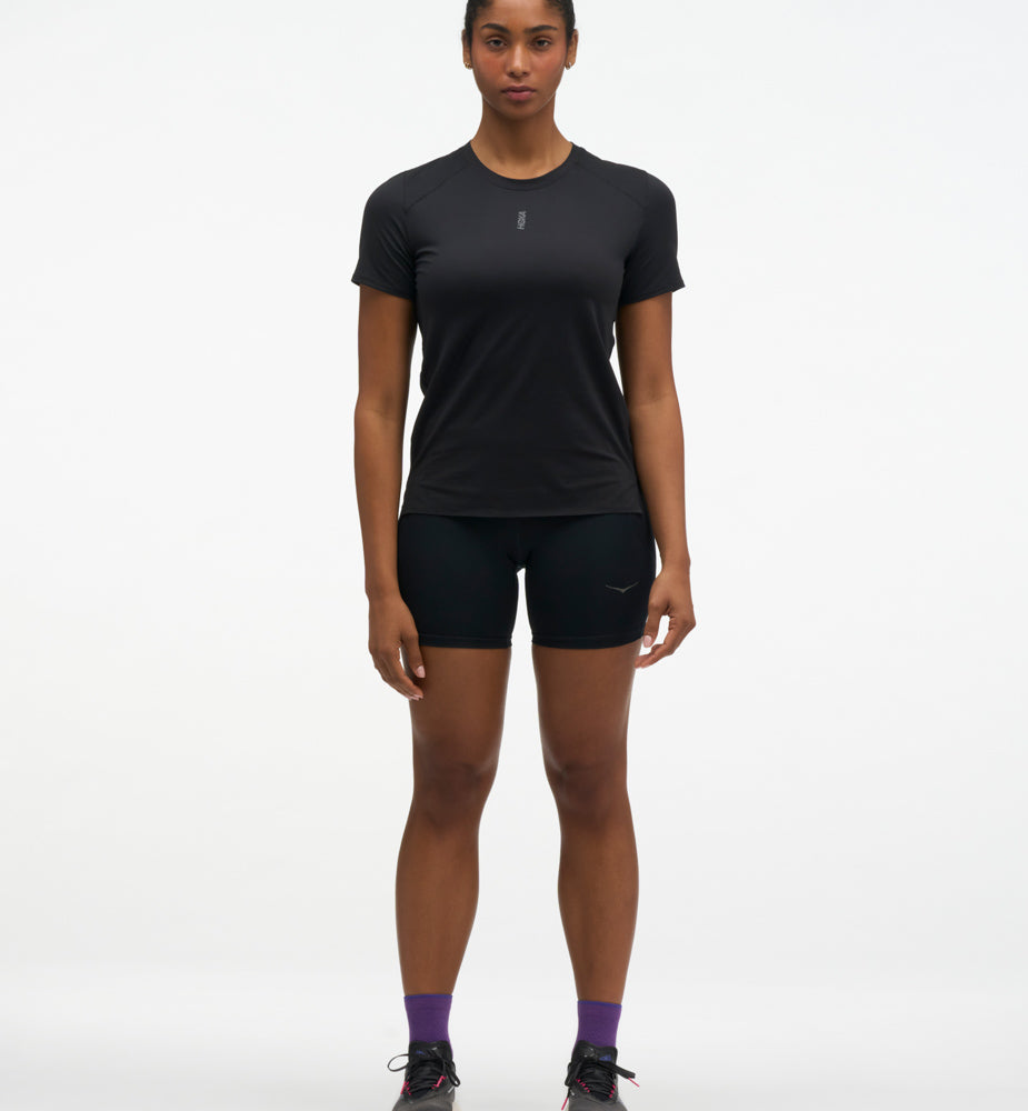 Hoka W EVERYRUN SHORT SLEEVE Black